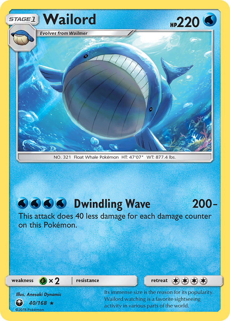 Wailord (40/168) [Sun & Moon: Celestial Storm] | The Gaming-Verse