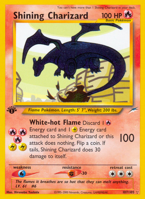 Shining Charizard (107/105) [Neo Destiny 1st Edition] | The Gaming-Verse