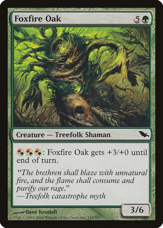 Foxfire Oak [Shadowmoor] | The Gaming-Verse