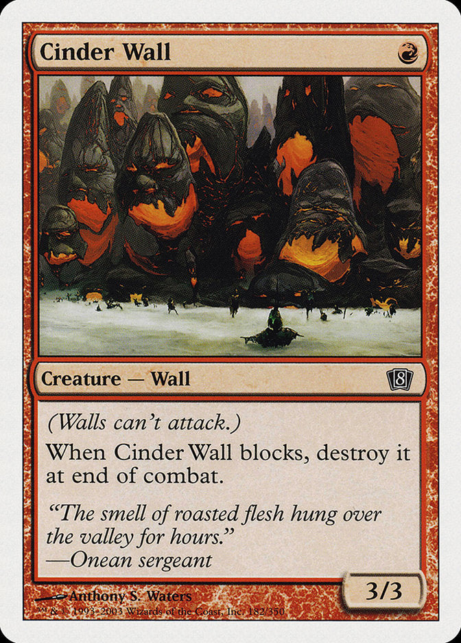 Cinder Wall [Eighth Edition] | The Gaming-Verse