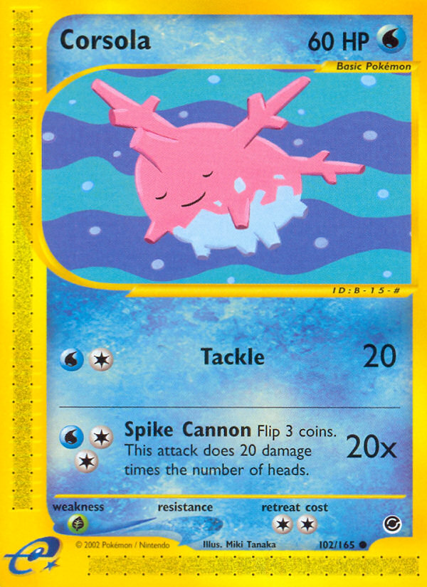 Corsola (102/165) [Expedition: Base Set] | The Gaming-Verse