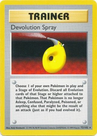 Devolution Spray (72/102) [Base Set Shadowless Unlimited] | The Gaming-Verse