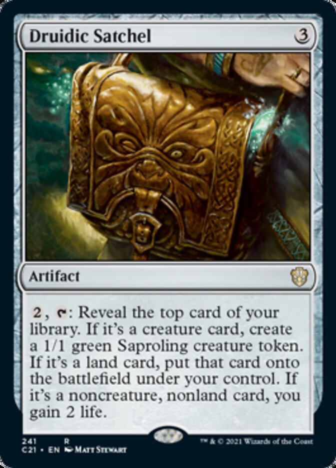 Druidic Satchel [Commander 2021] | The Gaming-Verse