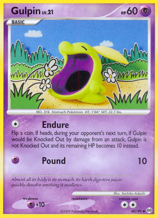 Gulpin (40/99) [Platinum: Arceus] | The Gaming-Verse