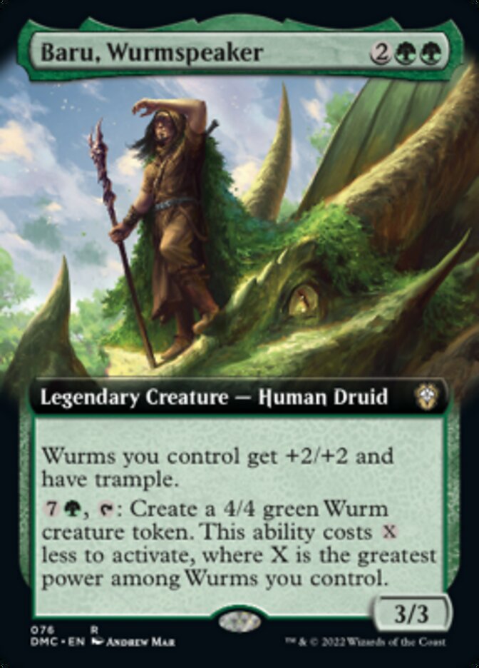 Baru, Wurmspeaker (Extended Art) [Dominaria United Commander] | The Gaming-Verse