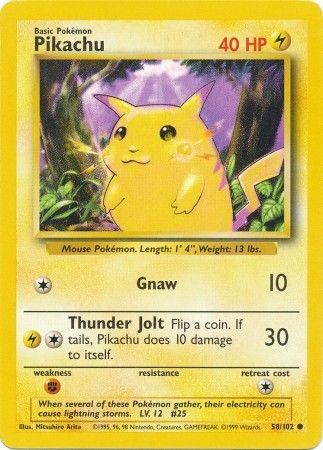 Pikachu (58/102) [Base Set Unlimited] | The Gaming-Verse