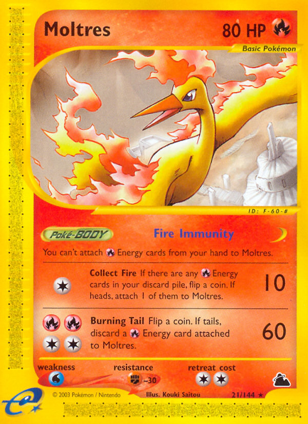 Moltres (21/144) [Skyridge] | The Gaming-Verse