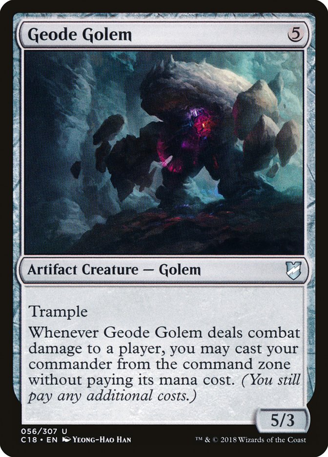 Geode Golem [Commander 2018] | The Gaming-Verse