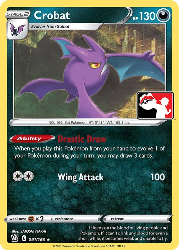 Crobat (091/163) [Prize Pack Series One] | The Gaming-Verse