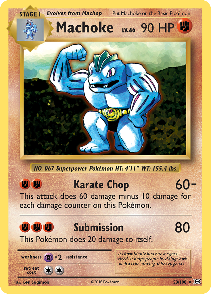 Machoke (58/108) [XY: Evolutions] | The Gaming-Verse