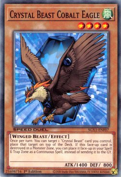 Crystal Beast Cobalt Eagle [SGX1-ENF07] Common | The Gaming-Verse