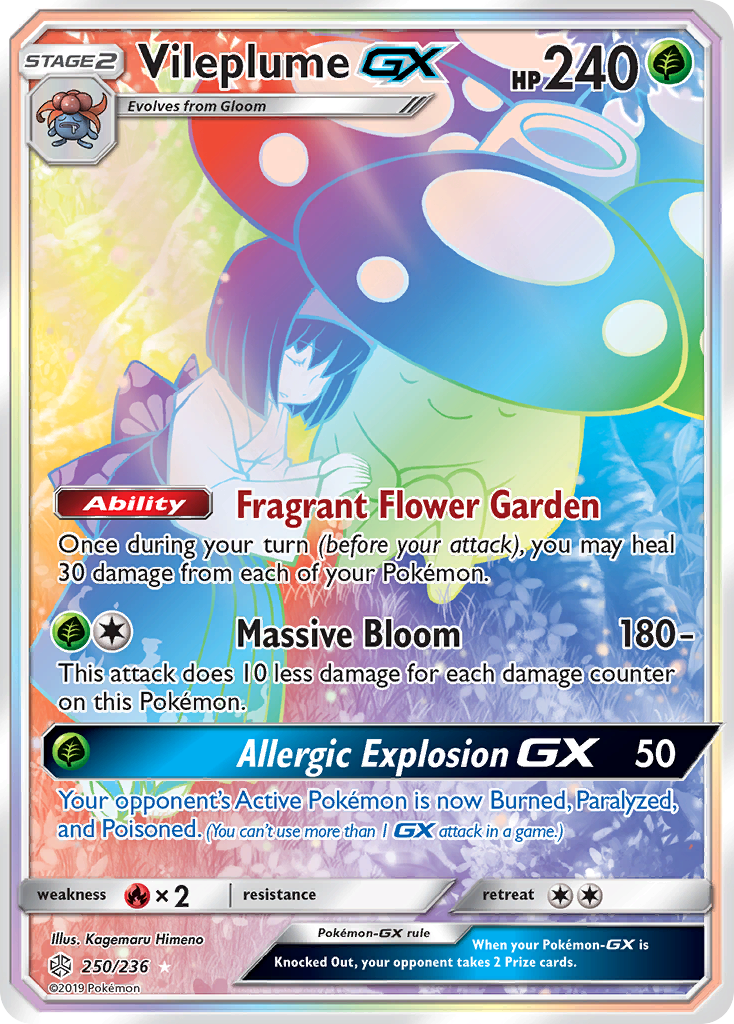 Vileplume GX (250/236) [Sun & Moon: Cosmic Eclipse] | The Gaming-Verse