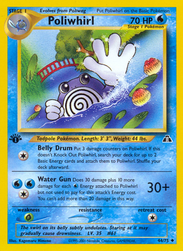 Poliwhirl (44/75) [Neo Discovery 1st Edition] | The Gaming-Verse