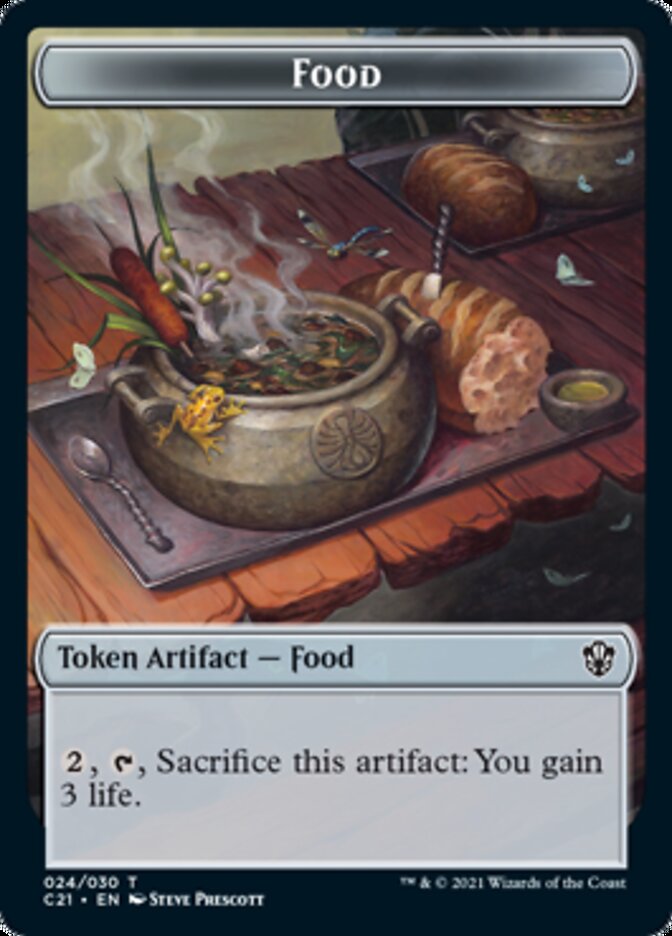 Food // Saproling Token [Commander 2021 Tokens] | The Gaming-Verse