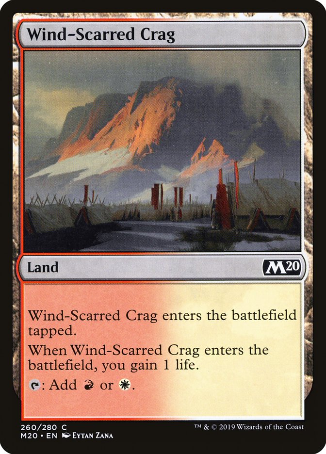 Wind-Scarred Crag [Core Set 2020] | The Gaming-Verse