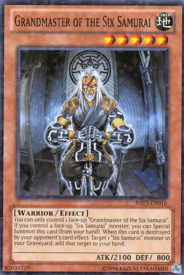 Grandmaster of the Six Samurai [BATT-EN016] Starfoil Rare | The Gaming-Verse