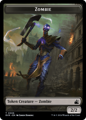 Bird // Zombie Double-Sided Token [Ravnica Remastered Tokens] | The Gaming-Verse