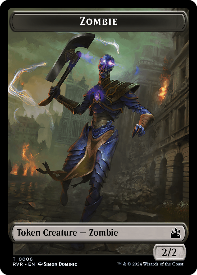 Zombie Token [Ravnica Remastered Tokens] | The Gaming-Verse