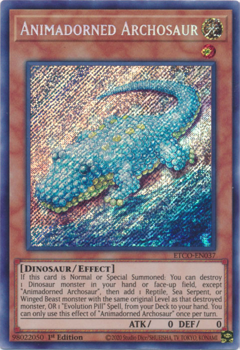 Animadorned Archosaur [ETCO-EN037] Secret Rare | The Gaming-Verse