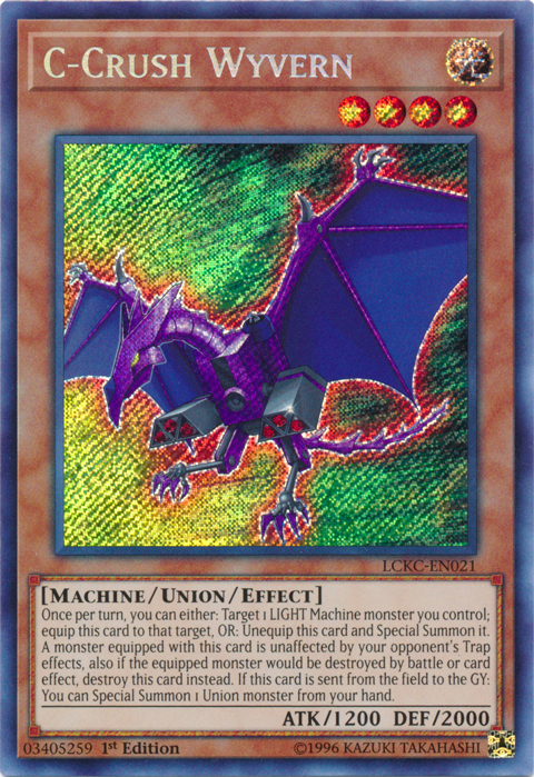 C-Crush Wyvern [LCKC-EN021] Secret Rare | The Gaming-Verse