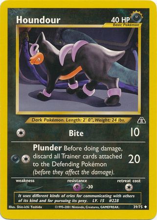 Houndour (39/75) [Neo Discovery Unlimited] | The Gaming-Verse