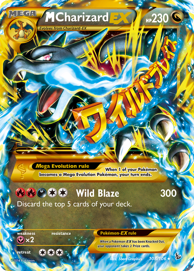 M Charizard EX (108/106) [XY: Flashfire] | The Gaming-Verse