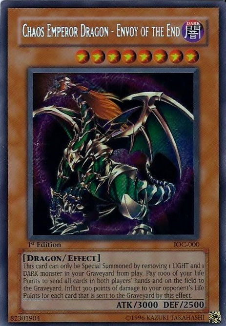 Chaos Emperor Dragon - Envoy of the End [IOC-000] Secret Rare | The Gaming-Verse