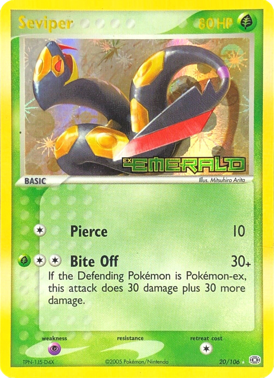 Seviper (20/106) (Stamped) [EX: Emerald] | The Gaming-Verse