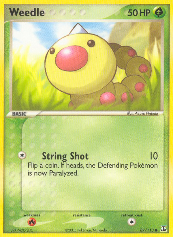 Weedle (87/113) [EX: Delta Species] | The Gaming-Verse