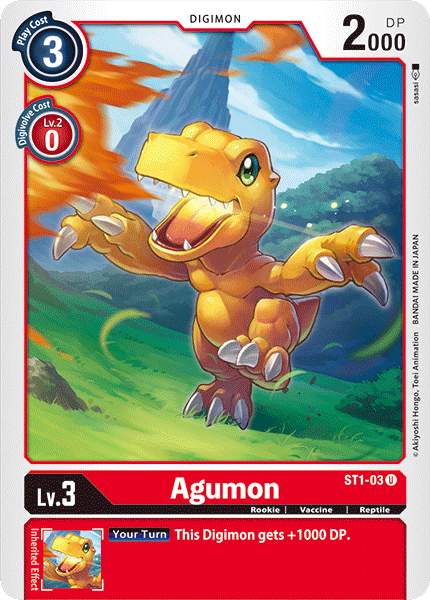 Agumon [ST1-03] [Starter Deck: Gaia Red] | The Gaming-Verse