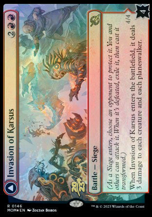 Invasion of Karsus // Refraction Elemental [March of the Machine Prerelease Promos] | The Gaming-Verse