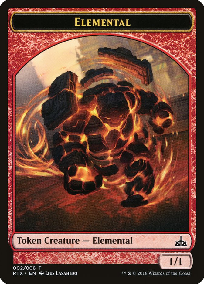 Elemental (002/006) [Rivals of Ixalan Tokens] | The Gaming-Verse