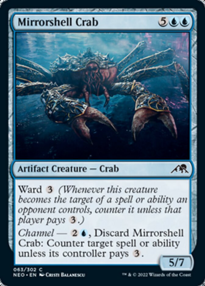 Mirrorshell Crab [Kamigawa: Neon Dynasty] | The Gaming-Verse