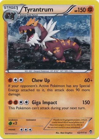 Tyrantrum (62/111) (Cosmos Holo) [XY: Furious Fists] | The Gaming-Verse