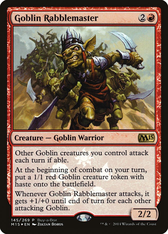 Goblin Rabblemaster (Buy-A-Box) [Magic 2015 Promos] | The Gaming-Verse