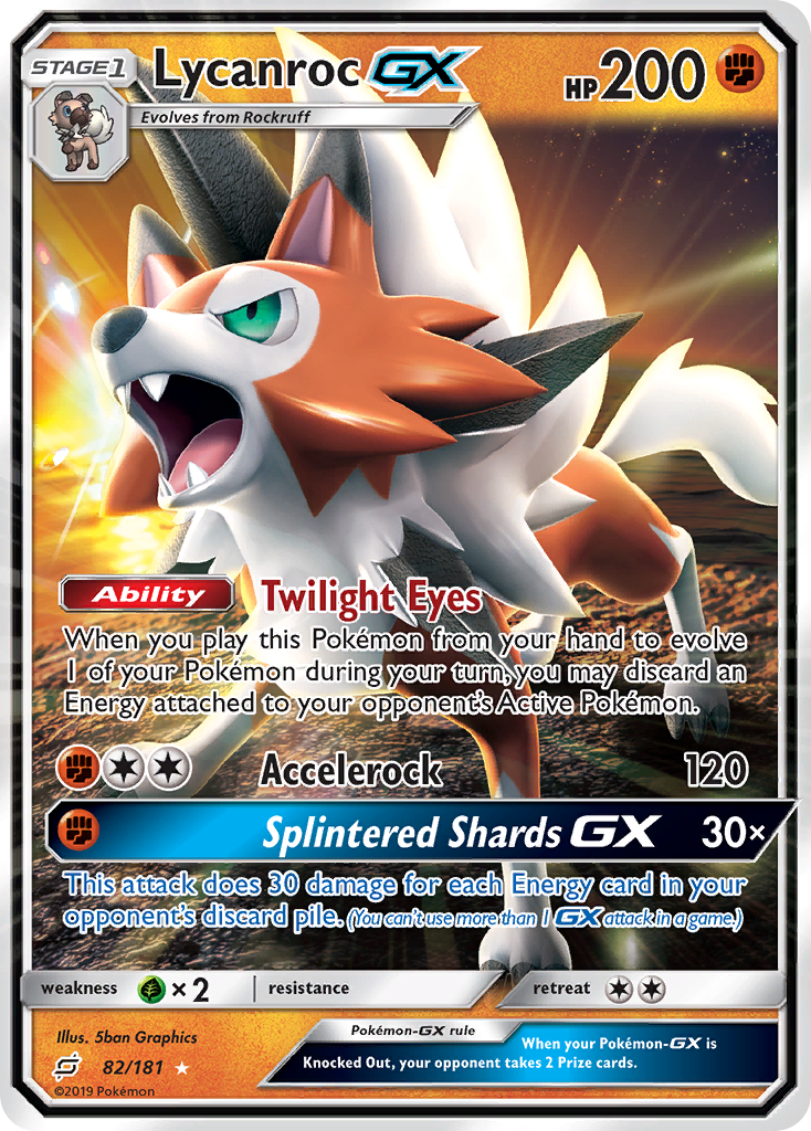 Lycanroc GX (82/181) [Sun & Moon: Team Up] | The Gaming-Verse