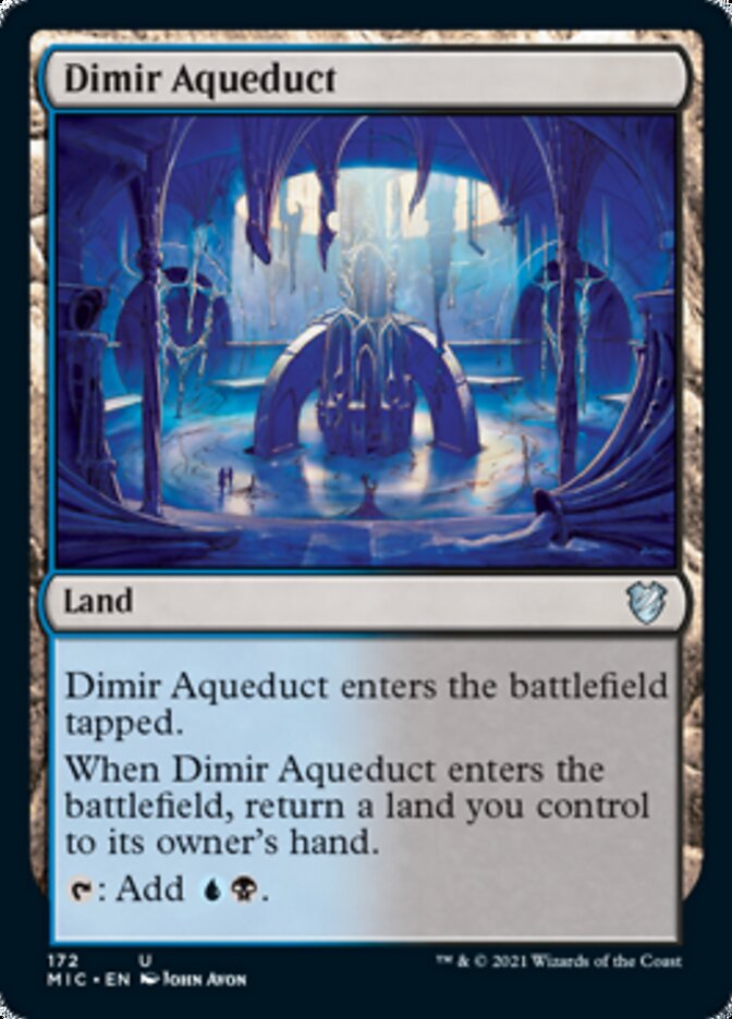 Dimir Aqueduct [Innistrad: Midnight Hunt Commander] | The Gaming-Verse