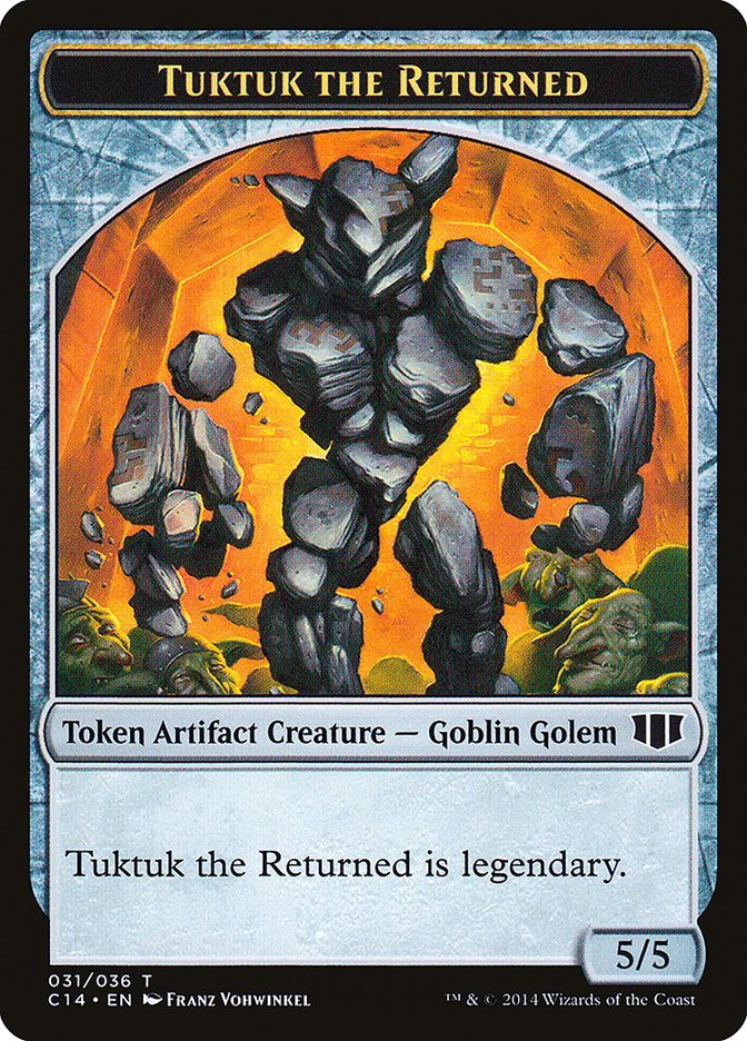 Daretti, Scrap Savant Emblem // Tuktuk the Returned Double-sided Token [Commander 2014 Tokens] | The Gaming-Verse