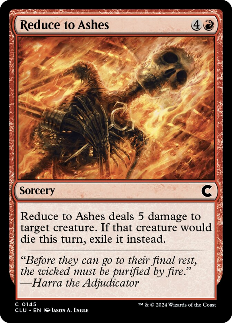 Reduce to Ashes [Ravnica: Clue Edition] | The Gaming-Verse