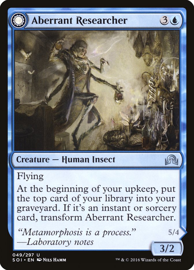 Aberrant Researcher // Perfected Form [Shadows over Innistrad] | The Gaming-Verse
