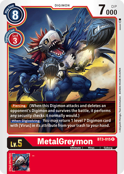 MetalGreymon [BT3-015] [Release Special Booster Ver.1.5] | The Gaming-Verse