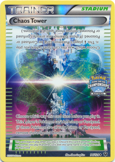 Chaos Tower (94/124) (National Championship Promo) [XY: Fates Collide] | The Gaming-Verse