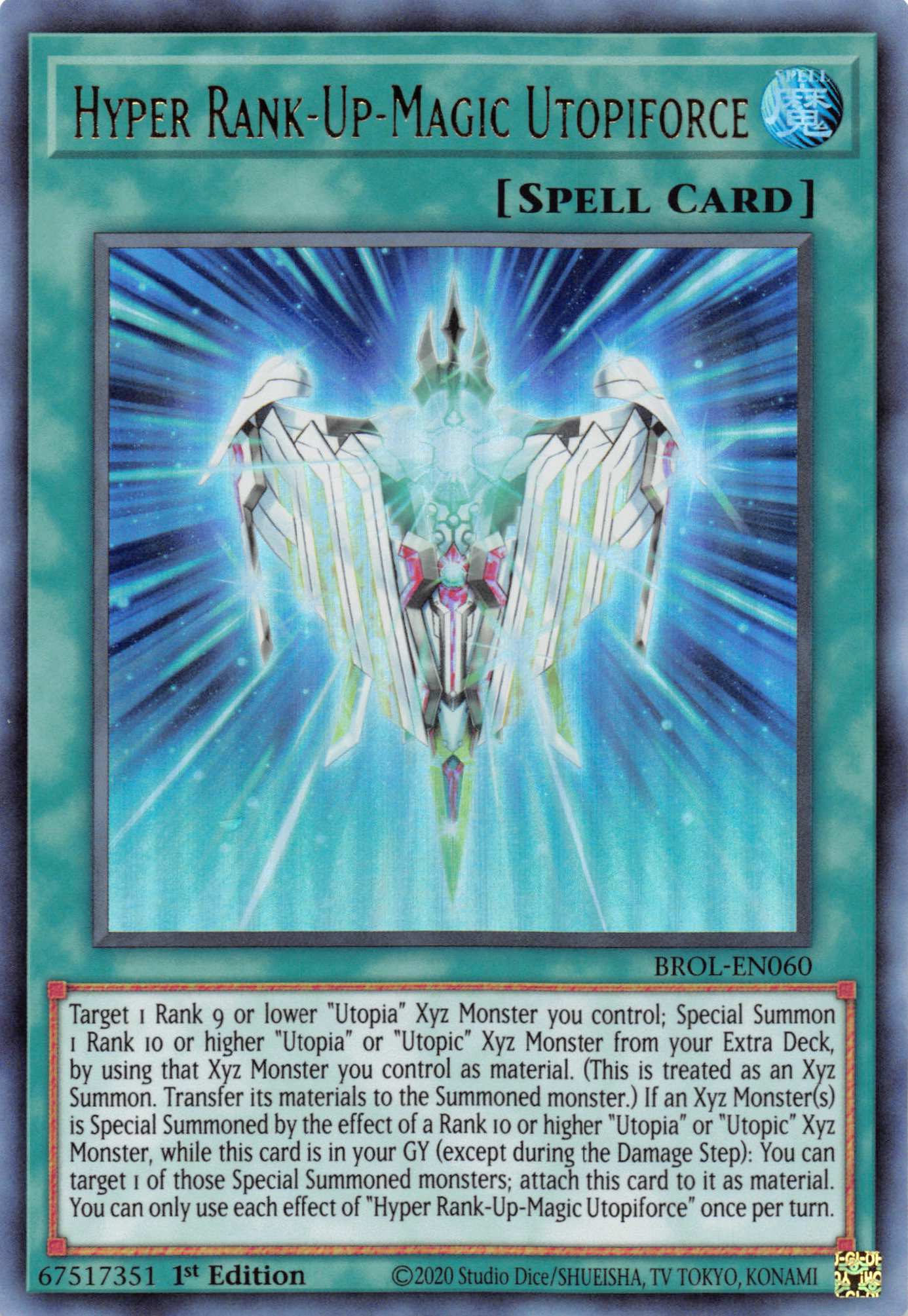 Hyper Rank-Up-Magic Utopiforce [BROL-EN060] Ultra Rare | The Gaming-Verse