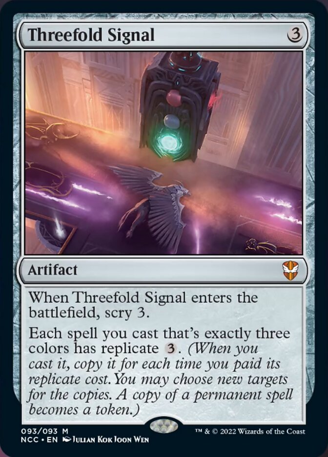 Threefold Signal [Streets of New Capenna Commander] | The Gaming-Verse