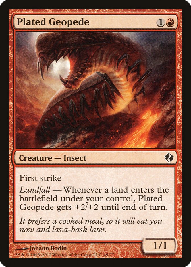 Plated Geopede [Duel Decks: Venser vs. Koth] | The Gaming-Verse