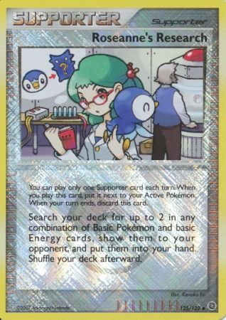 Roseanne's Research (125/132) (League Promos) [Diamond & Pearl: Secret Wonders] | The Gaming-Verse