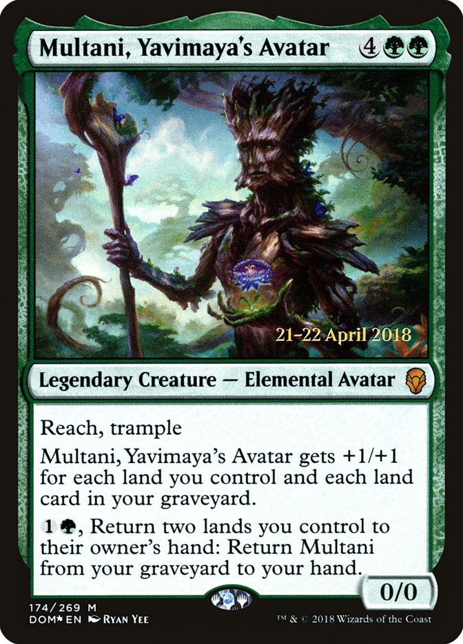 Multani, Yavimaya's Avatar  (Prerelease) [Dominaria Prerelease Promos] | The Gaming-Verse