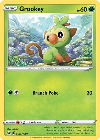 Grookey (SWSH001) [Sword & Shield: Black Star Promos] | The Gaming-Verse