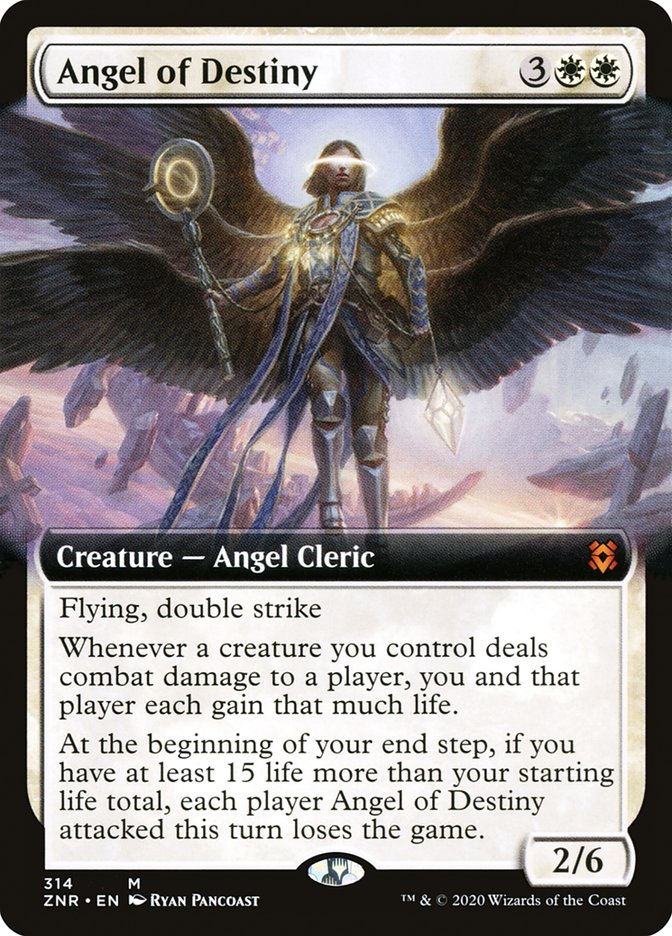 Angel of Destiny (Extended Art) [Zendikar Rising] | The Gaming-Verse