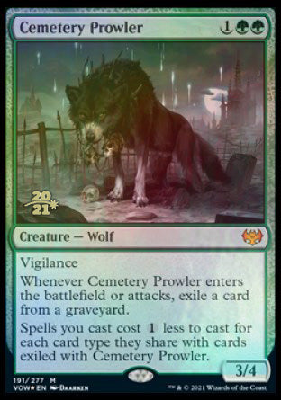 Cemetery Prowler [Innistrad: Crimson Vow Prerelease Promos] | The Gaming-Verse